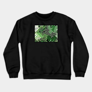 Aromantic Pride Abstract Rounded Circuits Crewneck Sweatshirt